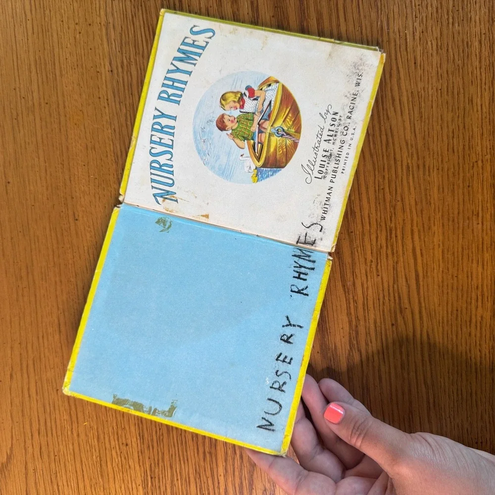 Vintage Nursery Rhymes Tell-A-Tales Book Whitman Publishing Louise Altson‎